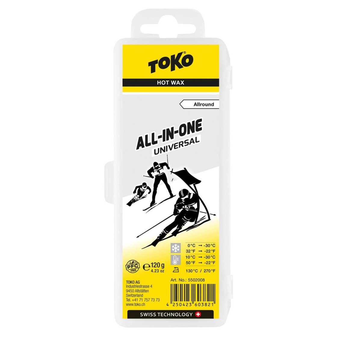 TOKO Skiwachs All-in-one Universal - 120g (Grundpreis:10,79€/100g)